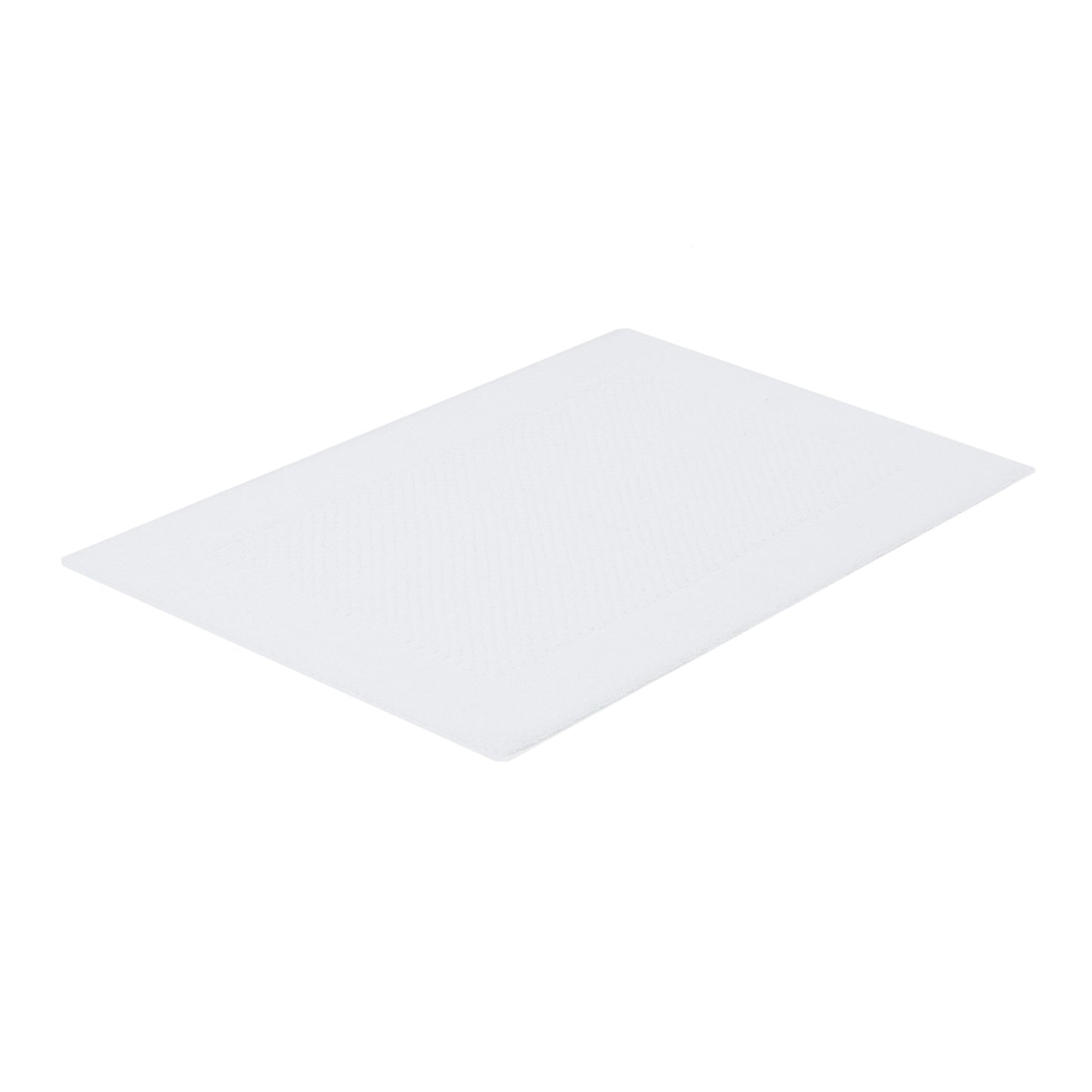 Luxurious, double-sided ribbed bath mat, white, soft, sustainable, made in Brazil, Veluda.