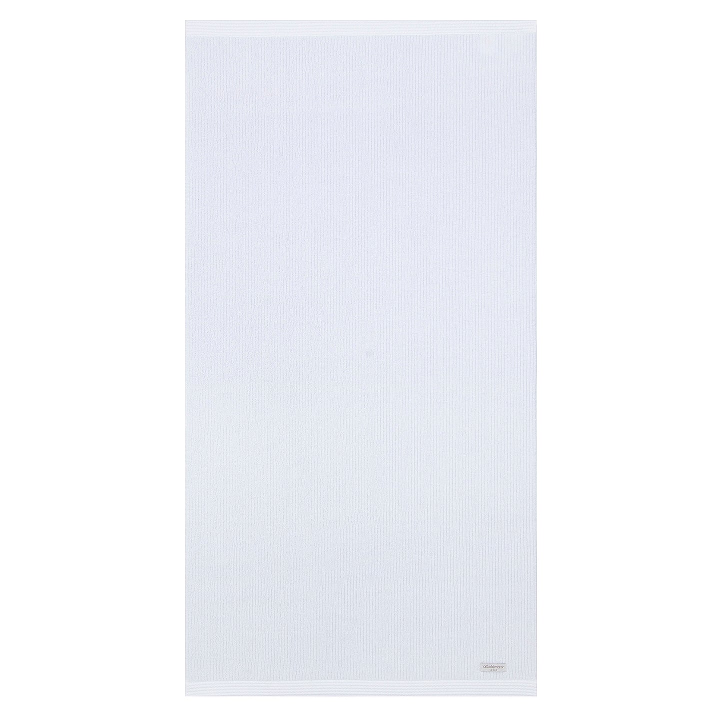 Luxurious, double-sided ribbed hand towel, white, soft, sustainable, made in Brazil, Veluda.