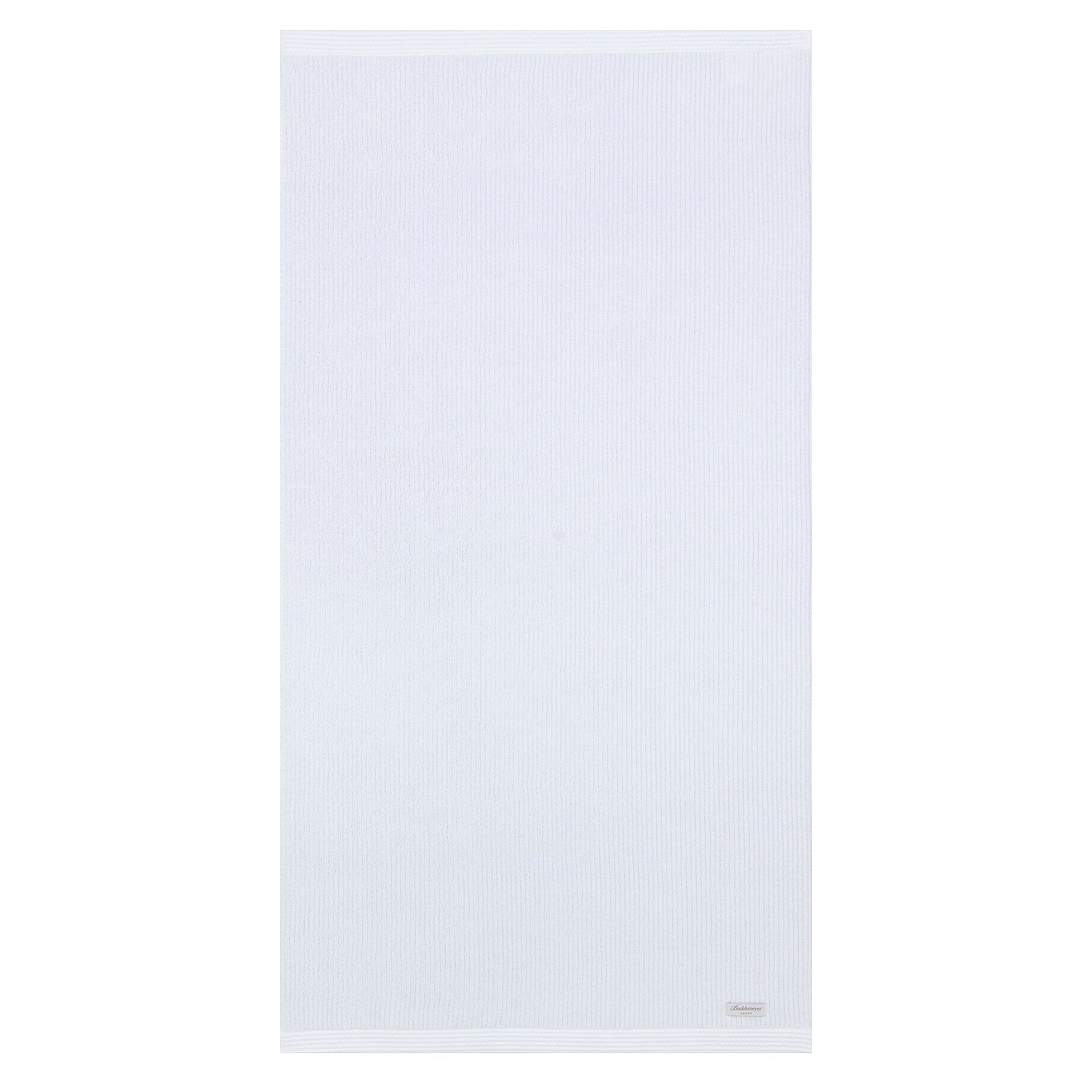 Luxurious, double-sided ribbed hand towel, white, soft, sustainable, made in Brazil, Veluda.