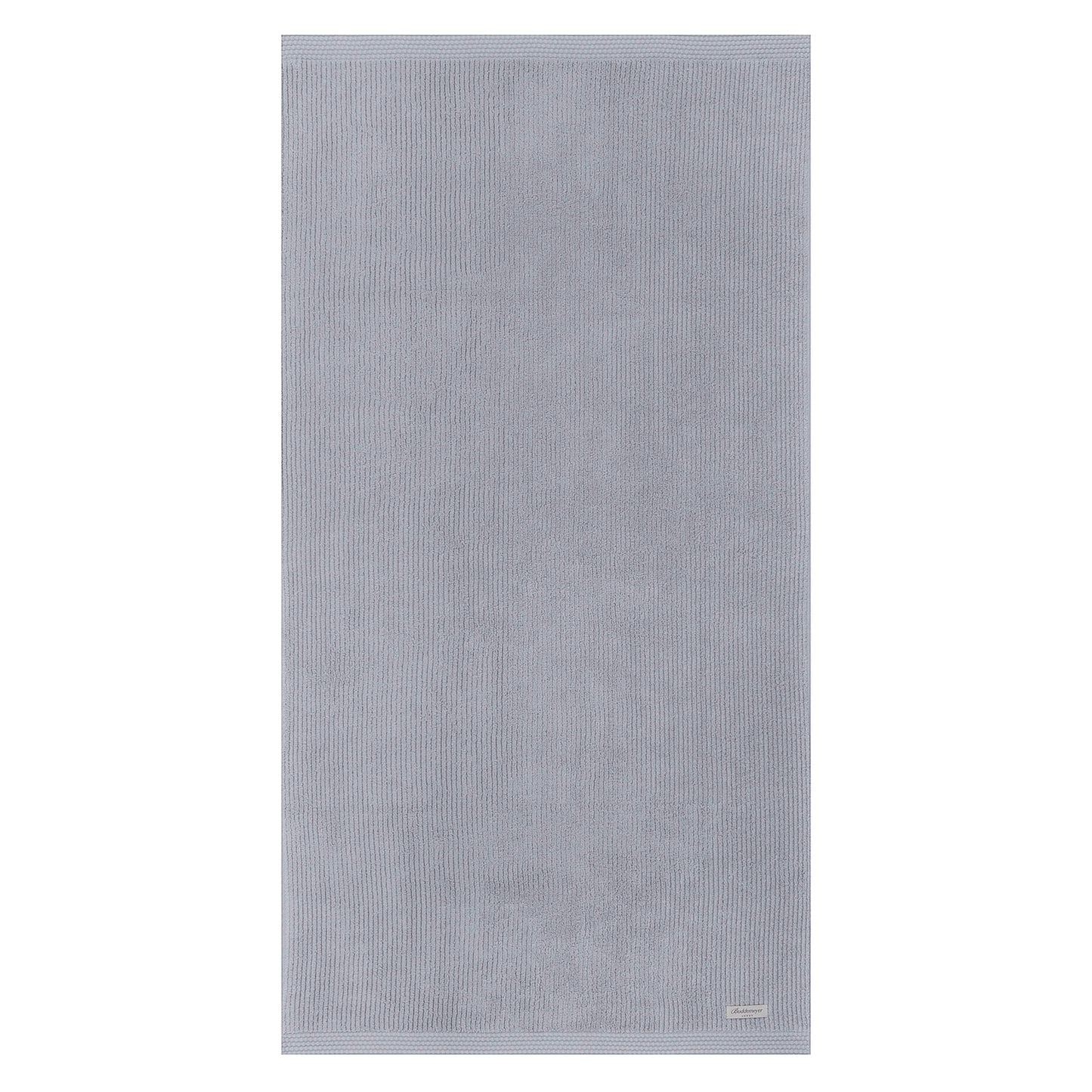 Luxurious, double-sided ribbed hand towel, gray, soft, sustainable, made in Brazil, Veluda.