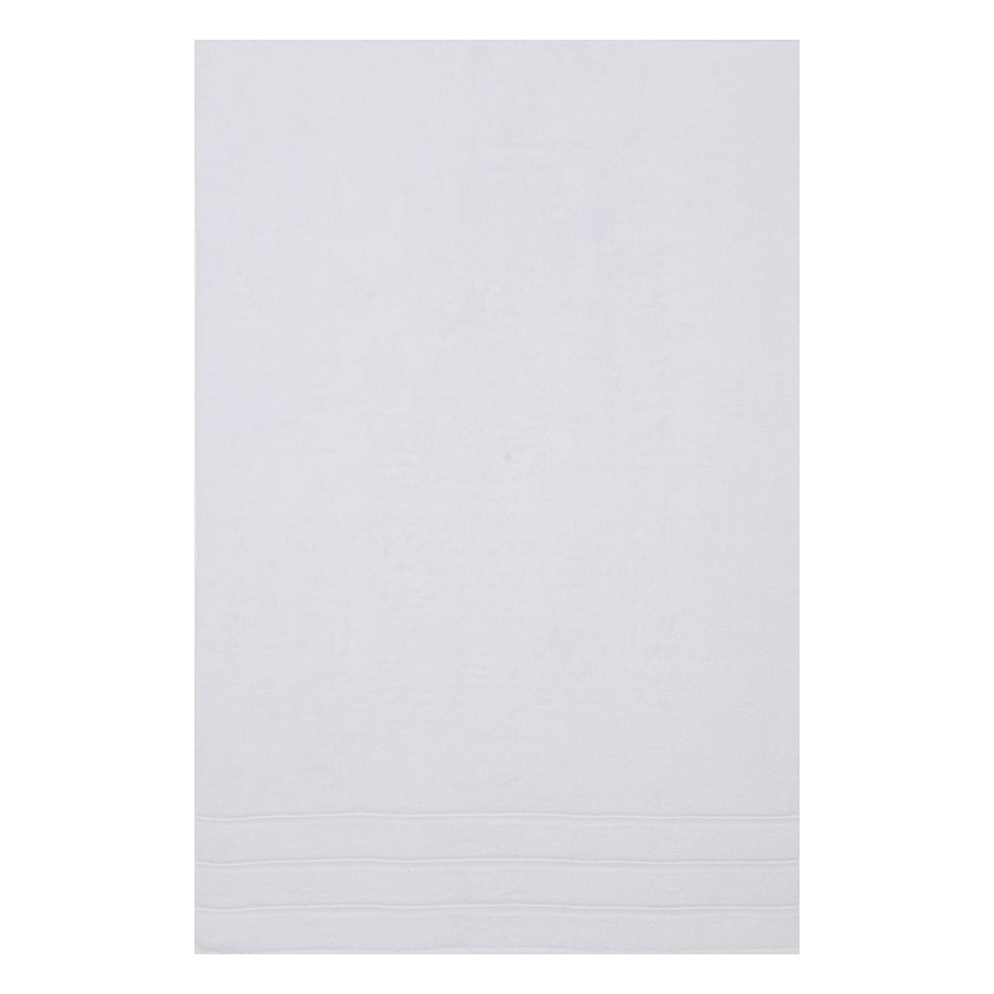 Luxurious, absorbent hand towel, white, triple border detail, Air Cotton, Brazilian design, Veluda.