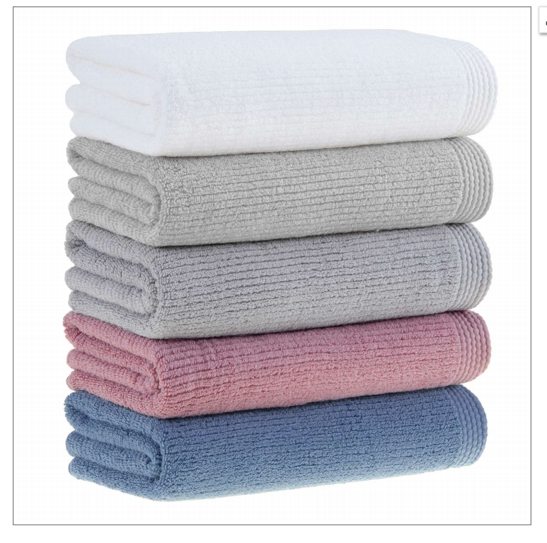 Luxurious, double-sided ribbed bath towels, various colors, soft, sustainable, made in Brazil, Veluda.