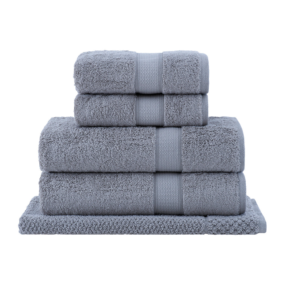 Luxurious Egyptian cotton bath sheet, gray, soft, absorbent, high-quality, Veluda.