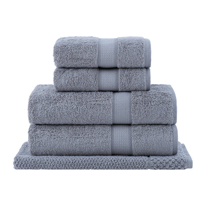 Luxurious Egyptian cotton bath sheet, gray, soft, absorbent, high-quality, Veluda.