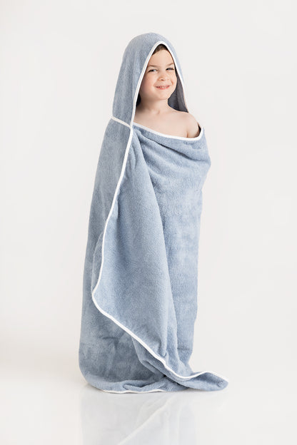 Super Absorbent Hooded Toddler Towel – Grows with Baby, Soft Hypoallergenic Cotton by Veluda