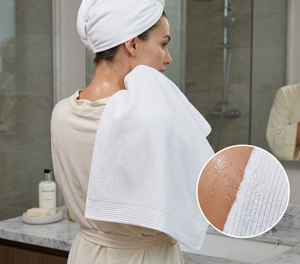 The Veluda Ribbed Essential Towel Set