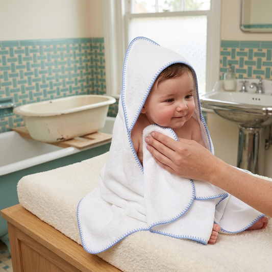 Baby Hooded Towel & Washcloth Set – Soft Cotton, Extra Large