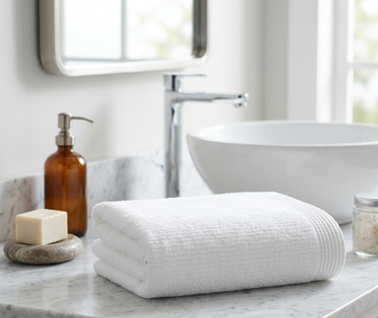 The Veluda Ribbed Essential Towel Set